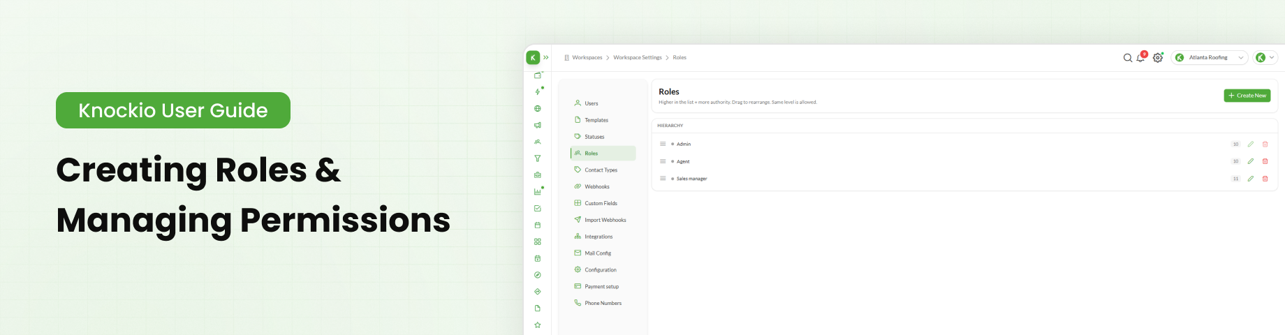 Roles and Permissions