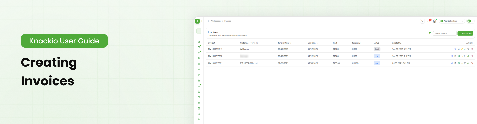 Creating Invoices