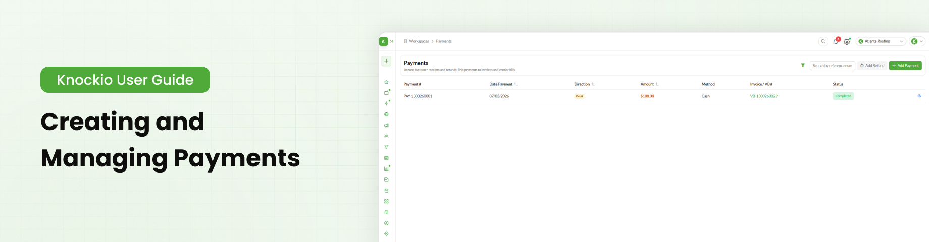 Creating and Managing Payments.