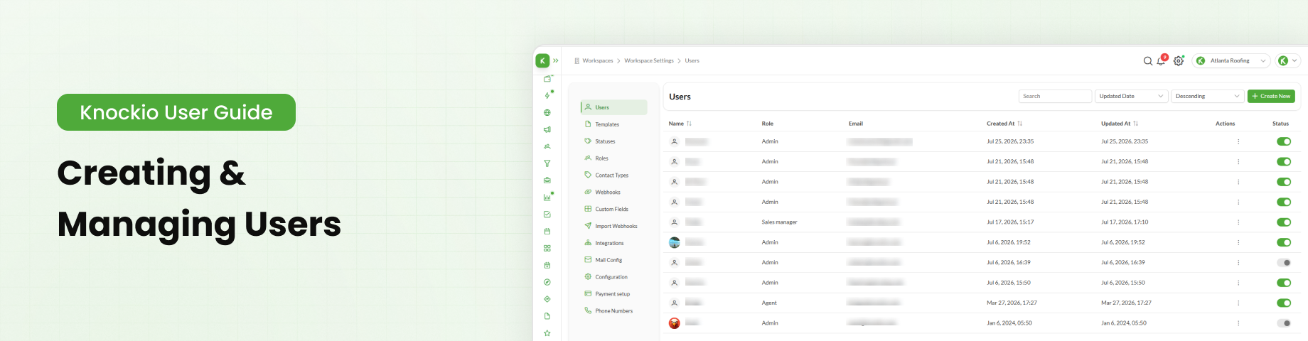 Creating Users