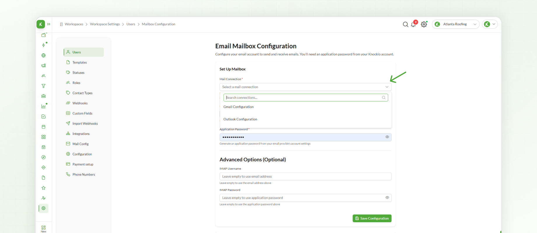 Email setup