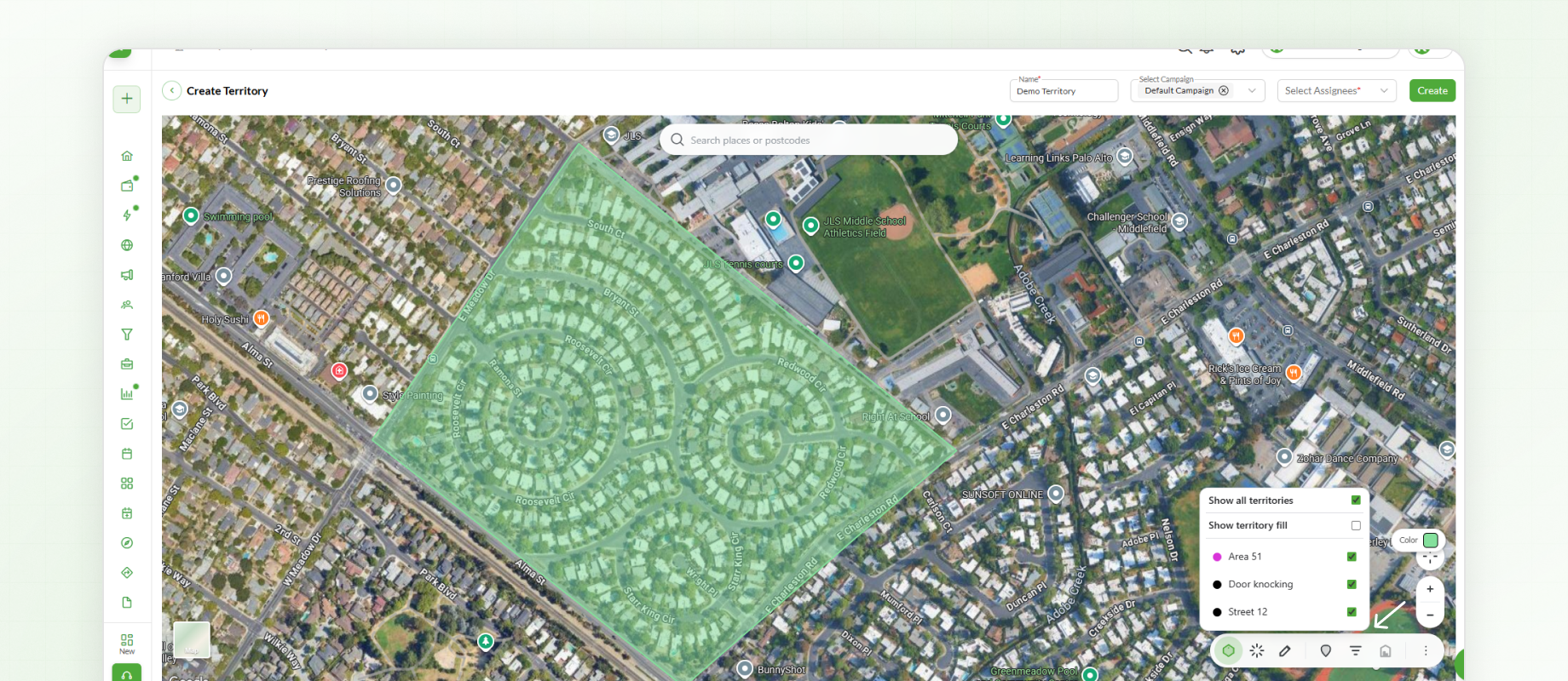 Use territory filters