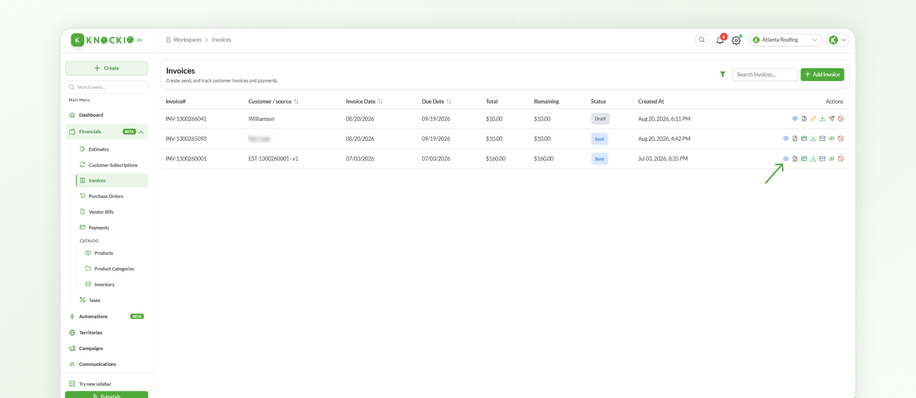 Recording Payments From Inovice