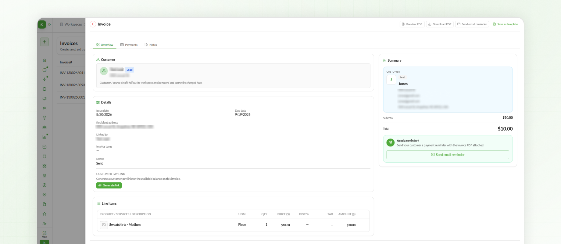 View Invoice 